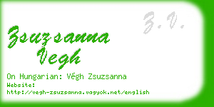 zsuzsanna vegh business card