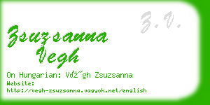 zsuzsanna vegh business card